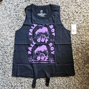 NWT Fall Out Boy Tank Top – Black with Bold Purple Graphic